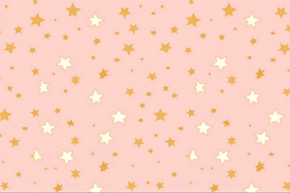 Gold star doodle pattern background stars.