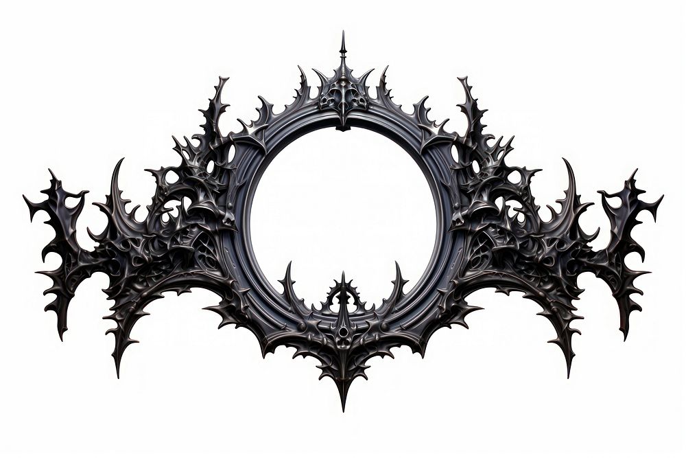 Gothic ornament frame chandelier decorative aesthetics.