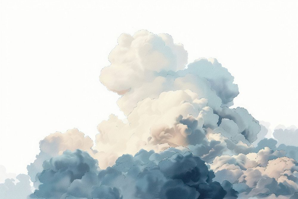 Cloud clouds illustration painting.