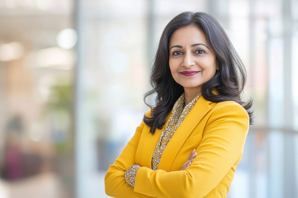 Confident professional woman smiling