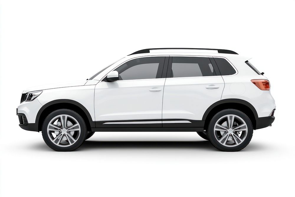 White suv car transportation automobile.