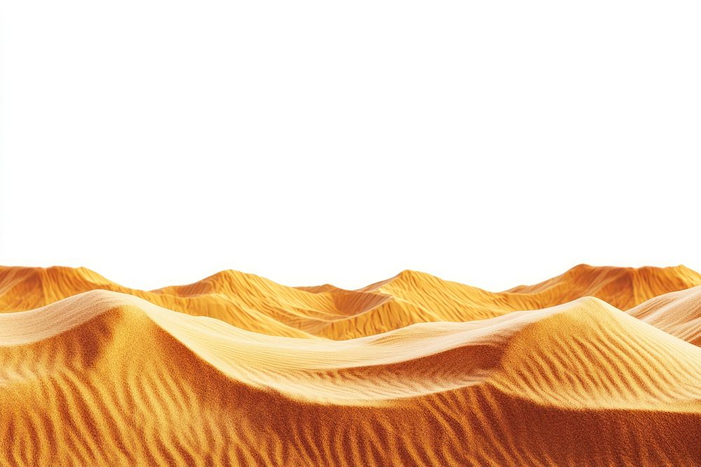 Golden sand dunes under sky