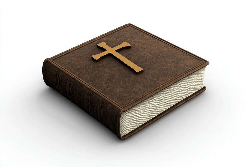 Leather-bound Bible with cross