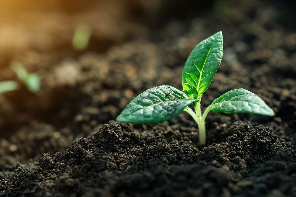 Young plant sprouting in soil | Free Photo - rawpixel Download free image of Young plant sprouting in soil by Tang about... 