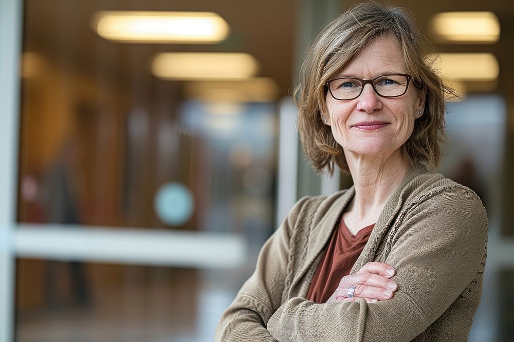 Business woman wearing glasses portrait clothing smile.