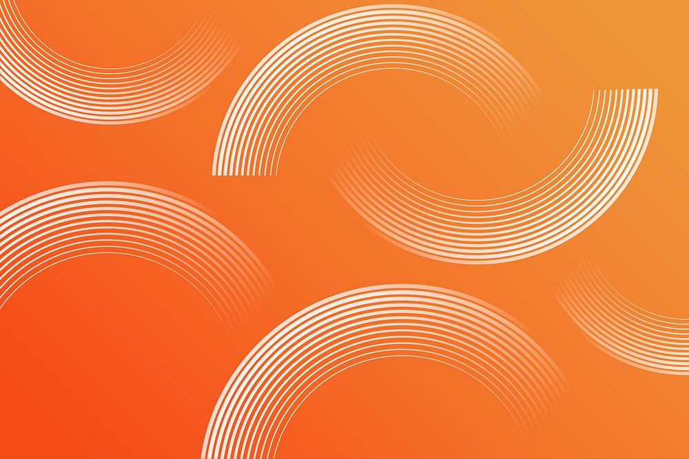 Gradient vivid orange patterned background design