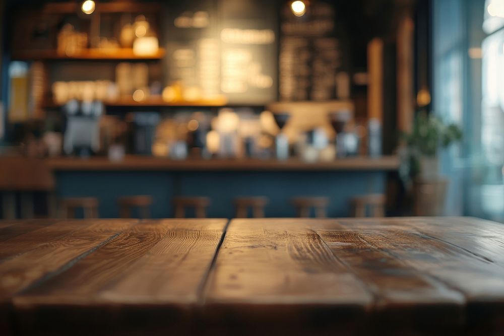 Real shelf table background coffee cafe.