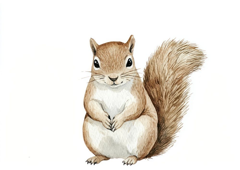 Squirrel squirrel art illustration.