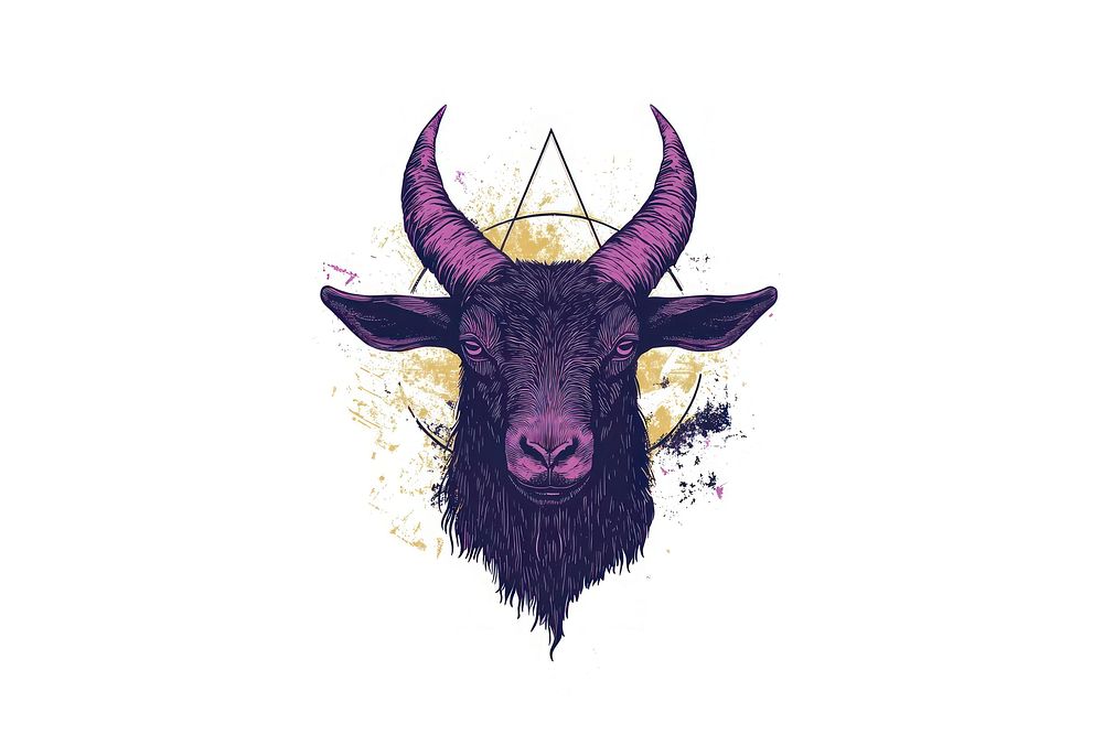 A goat illustration artwork animal.