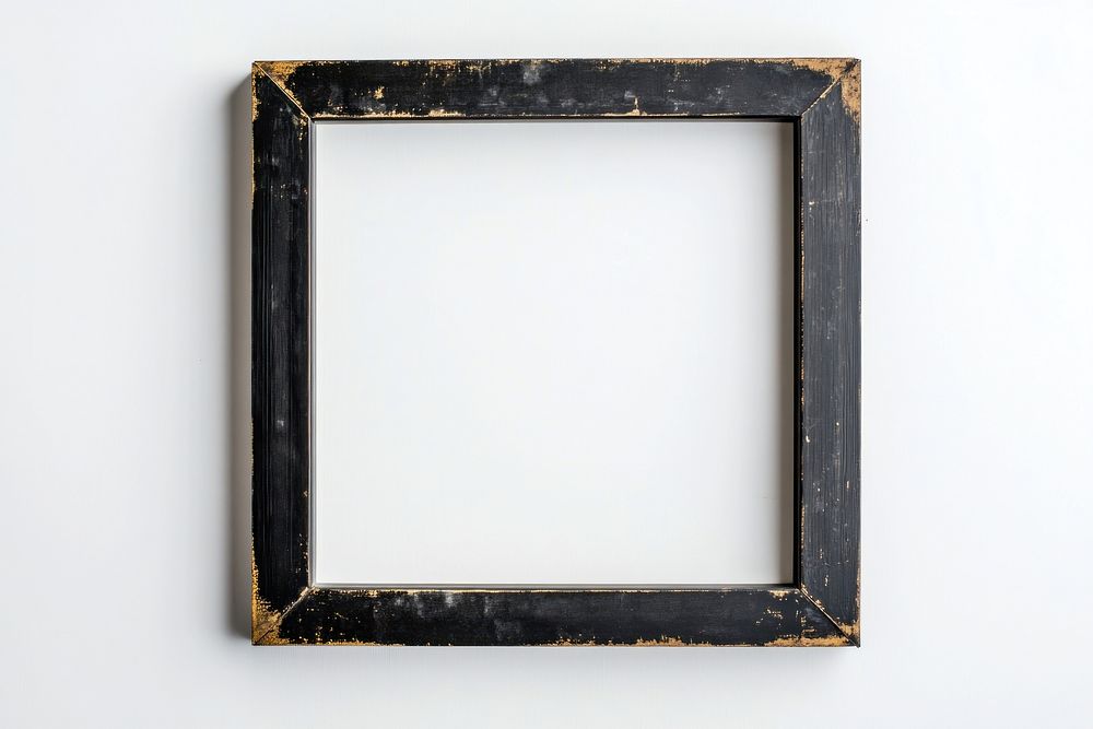 Minimal black gold frame blackboard vintage.