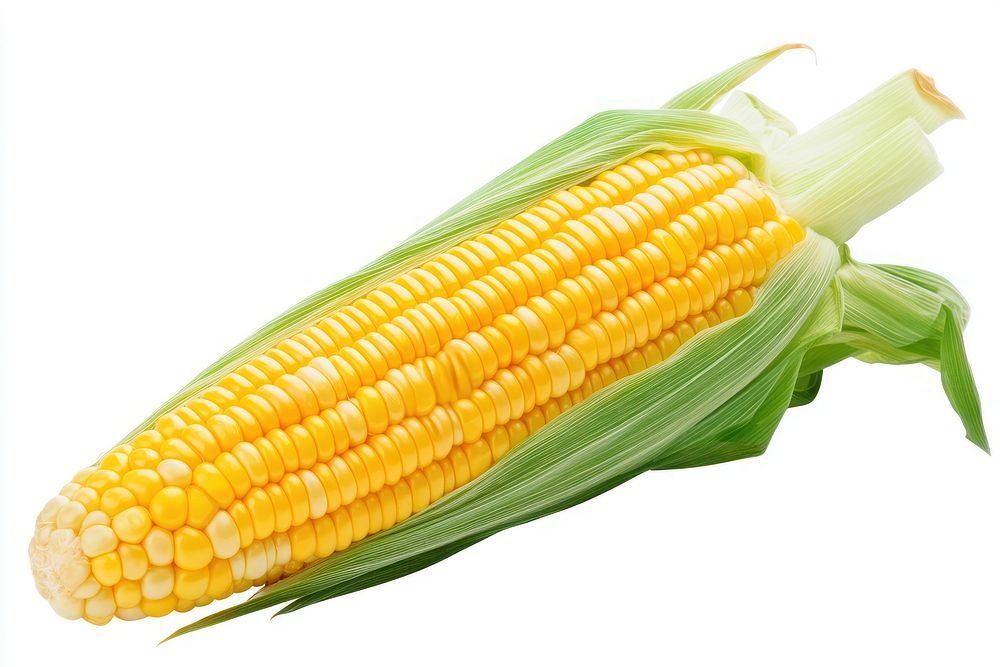 Sweet corn background isolated produce.