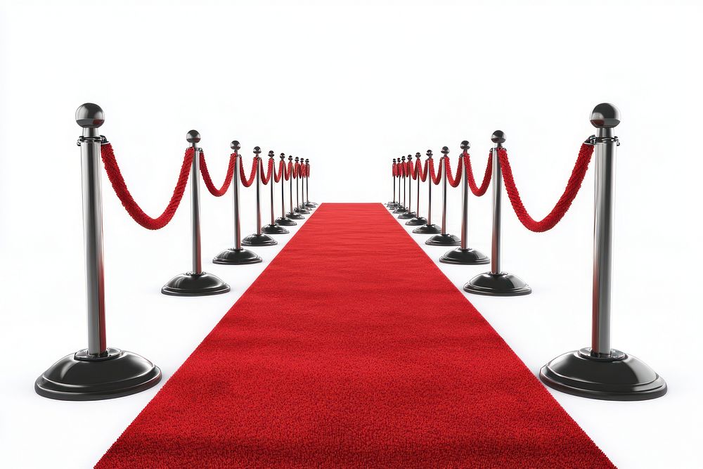 Red carpet premiere velvet ropes.