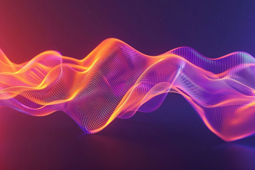 A digital sound wave light background pattern.