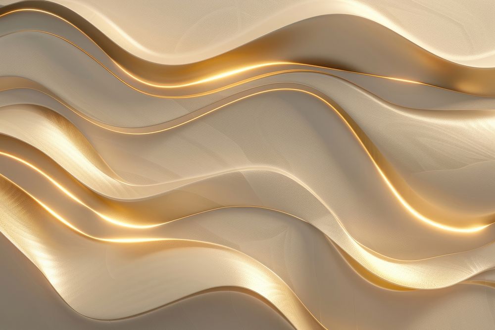 Luxurious golden border background design wave.