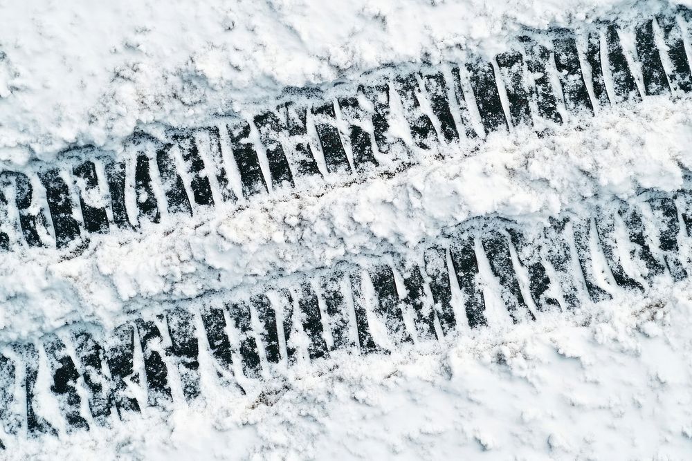 An off-road vehicle on snow outdoors pattern nature.