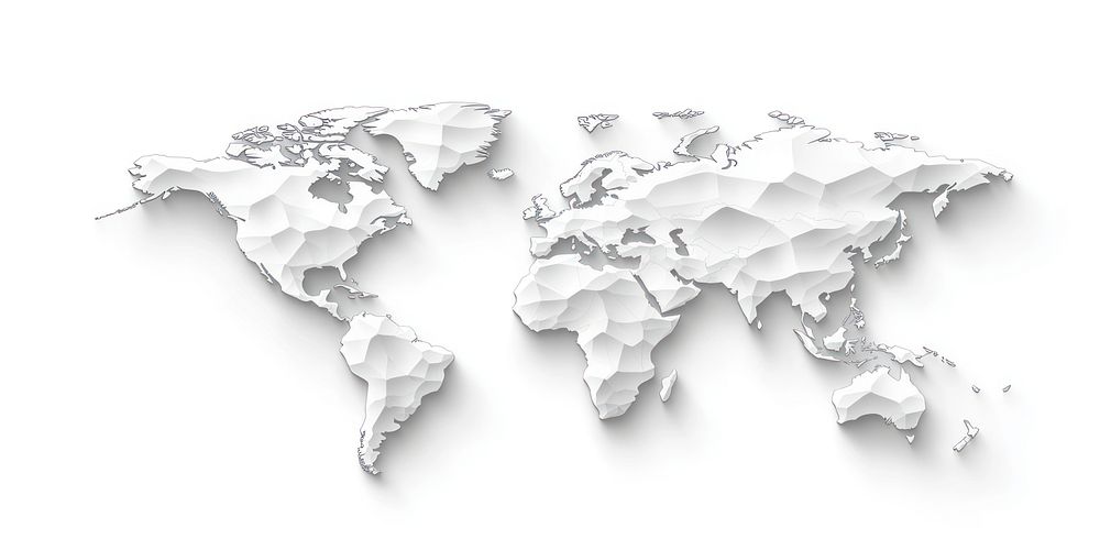 World map gray color white | Free Photo Illustration - rawpixel