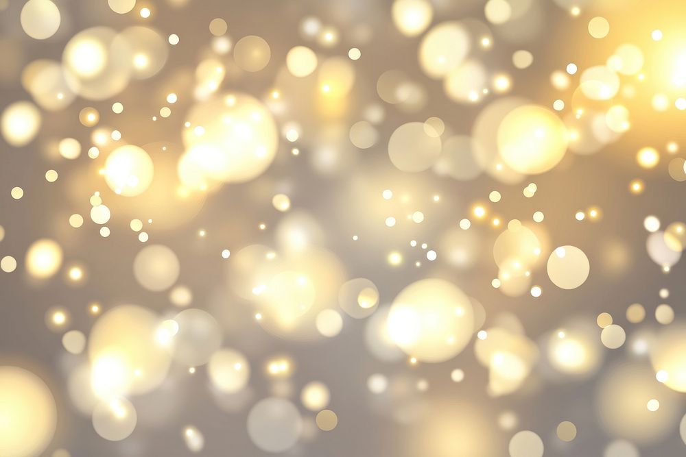 Golden lights with a bokeh effect background abstract elegant.