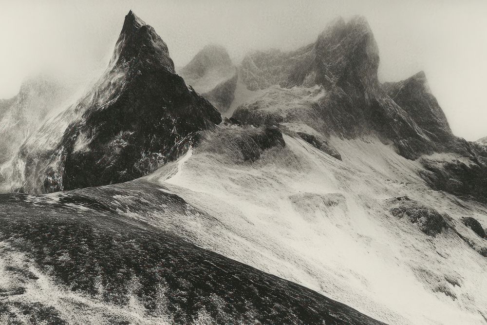 Landscape mountain scenery nature peaks.