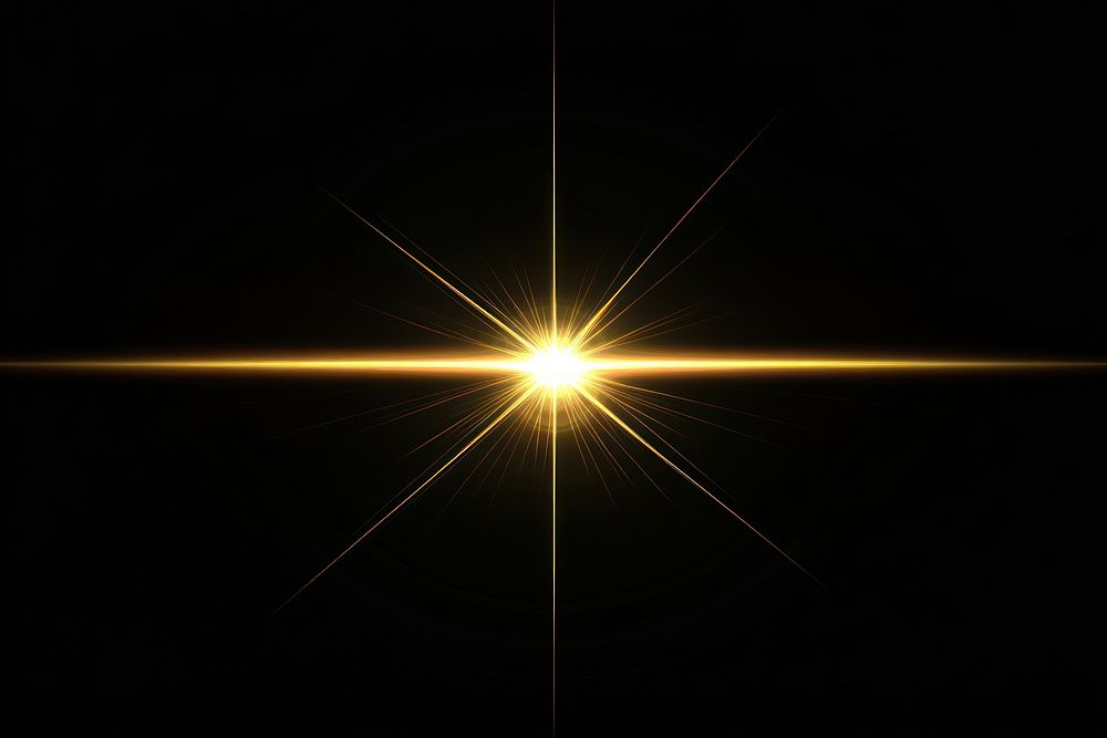 An isolated gold blink light effect background lighting outdoors.