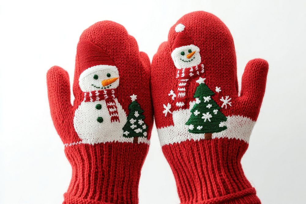 A Christmas themed gloves accessories christmas clothing.