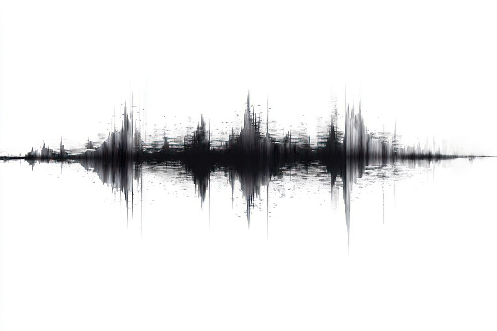 Sound wave with audio digital illustration abstract design.