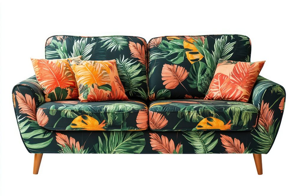 Tropical pattern modern sofa furniture couch comfortable.