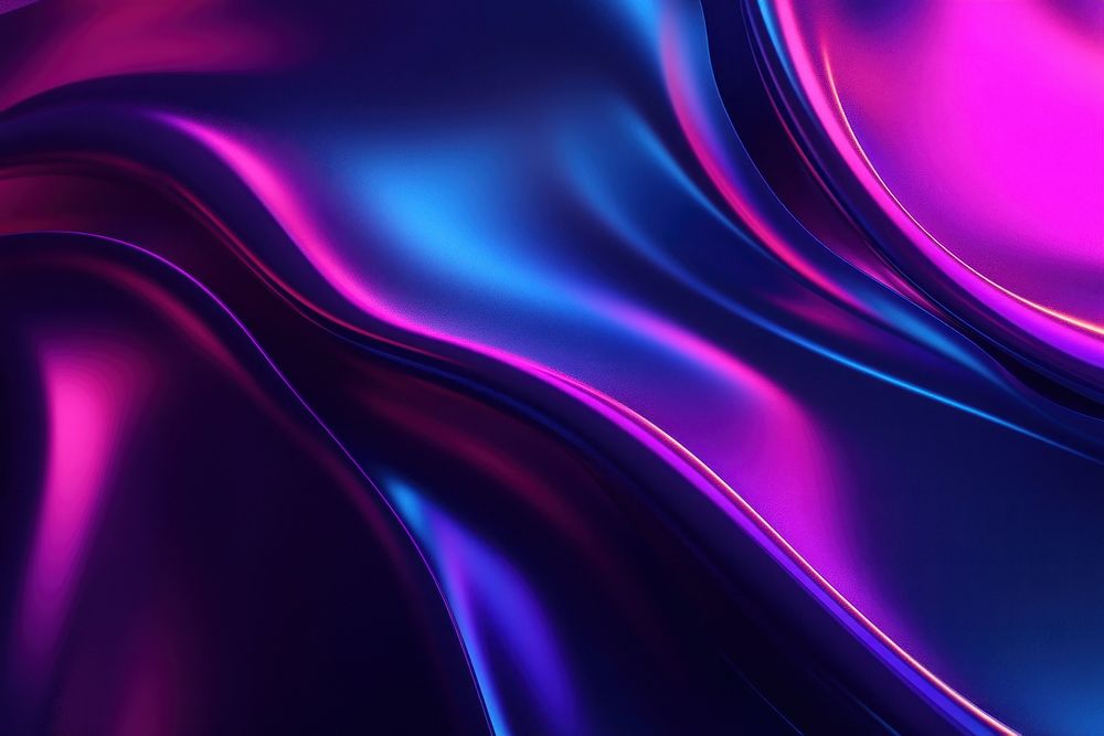 Background with colorful neon waves abstract gradient purple.