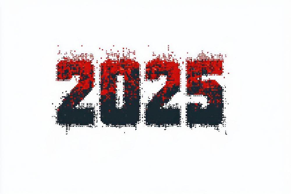 Text 2025 art illustration.