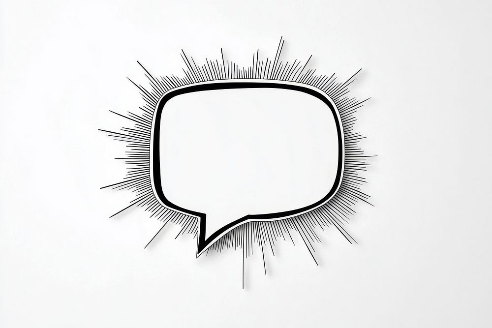 Comic speech bubble illustration symbol communication.