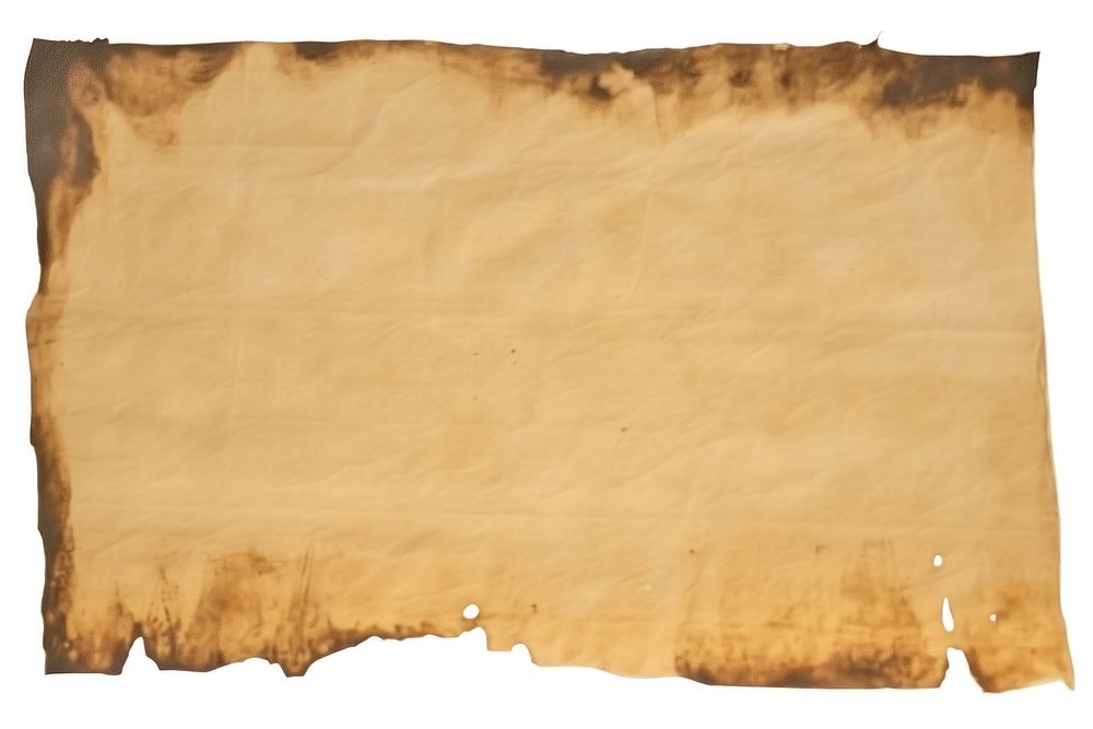 Burn marks around brown ripped paper background document vintage.