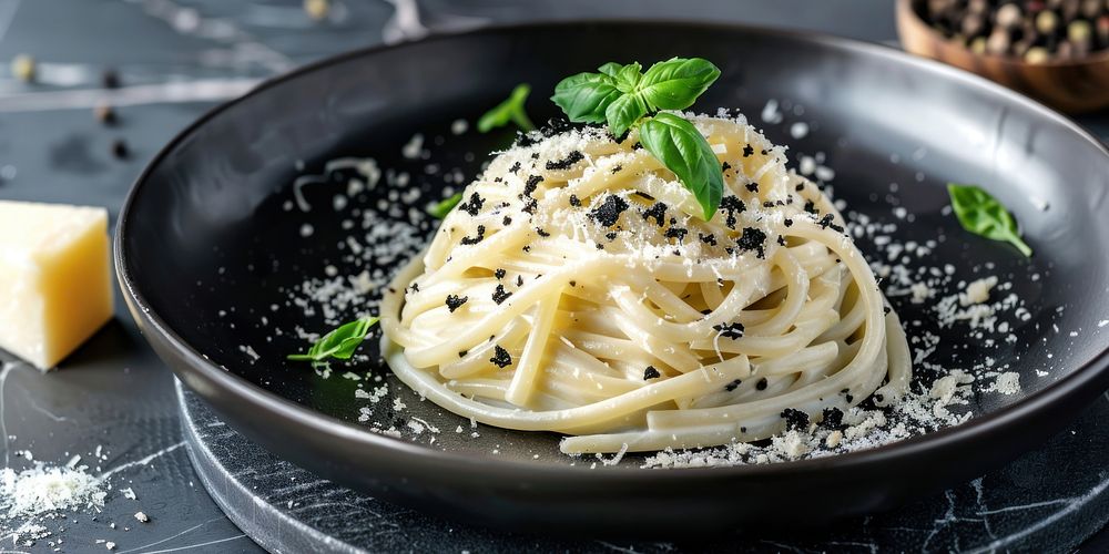 Pasta plate food italian.