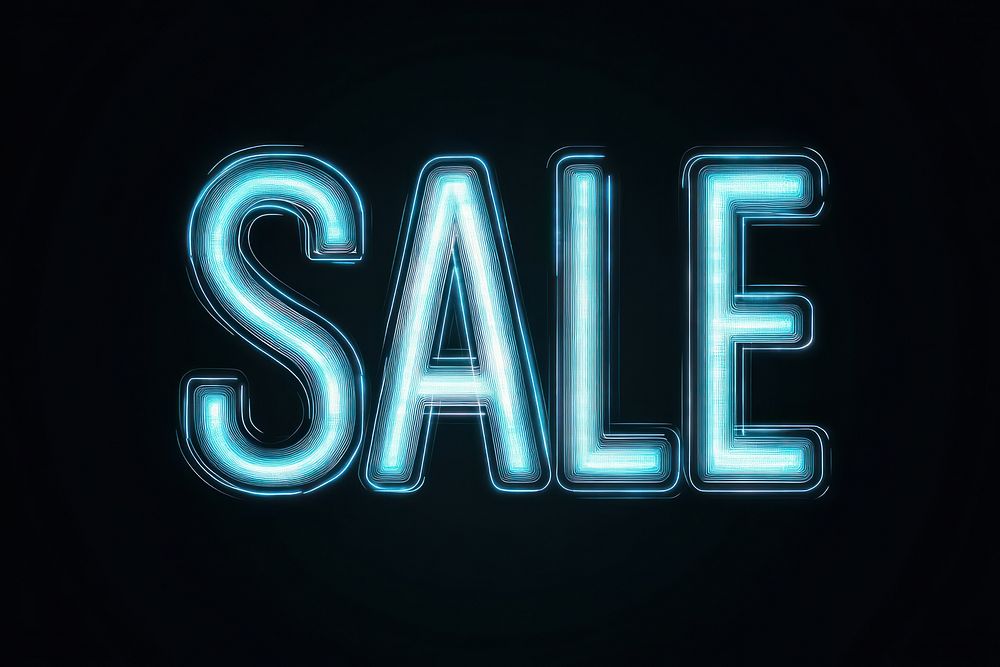 Light neon text sale.