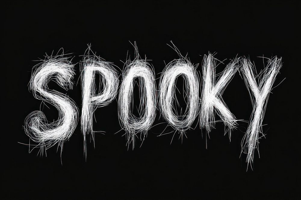 Background spooky text illustration.