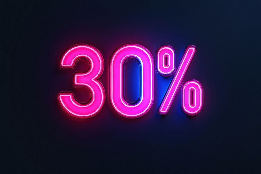 Neon background 30% percentage.