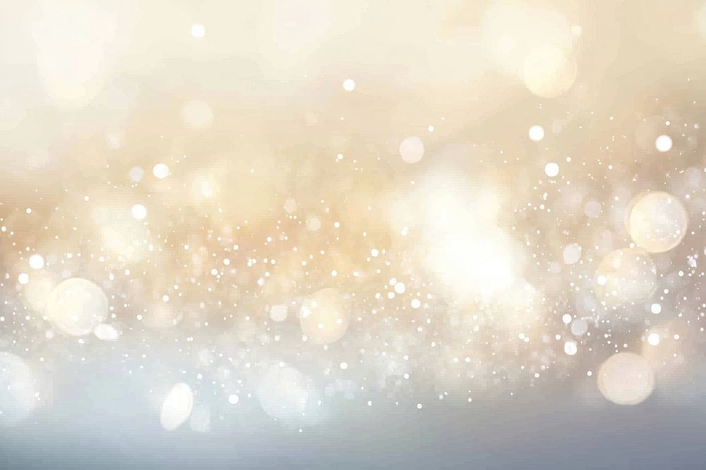 Silver pastel lights with a bokeh effect background abstract elegant.