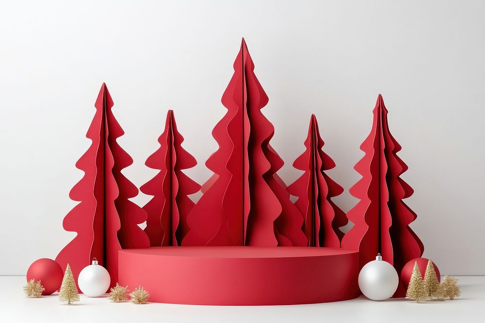 High display christmas paper trees decor.