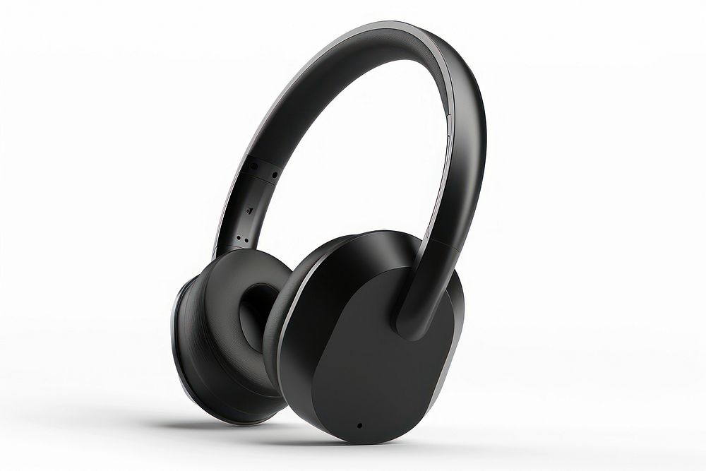 Modern wireless black headphone headphones black headphones noise-cancelling.