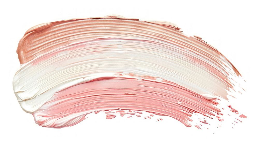 Flat pale Beige and pink paint brushstroke background art abstract.