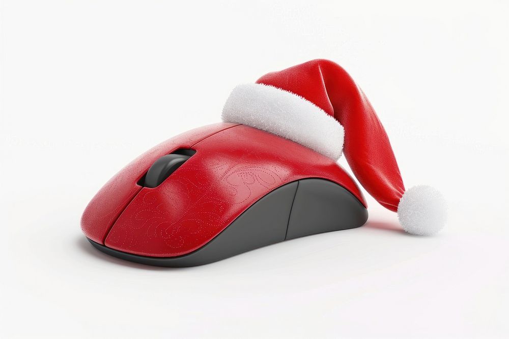 Computer mouse christmas computer santa.