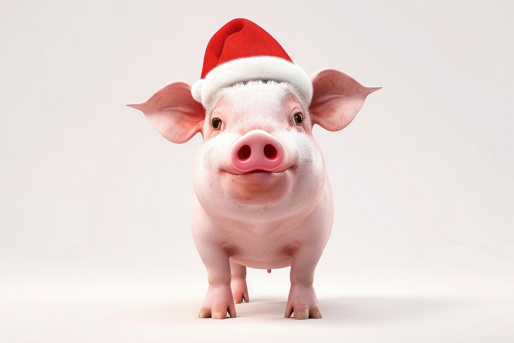 Pig pig christmas animal.