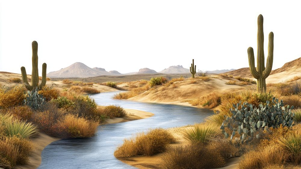 Landscape scenery nature desert.