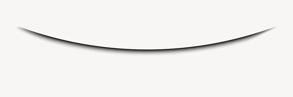 Minimalistic curved shadow illustration vector