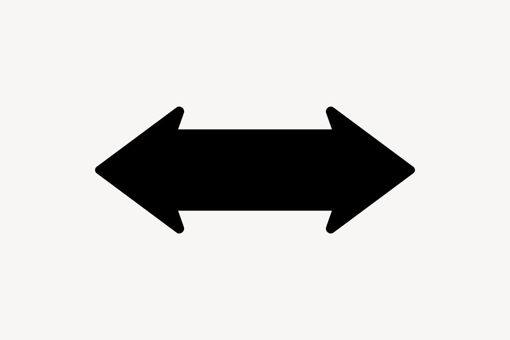 Black double arrow direction symbol illustration vector