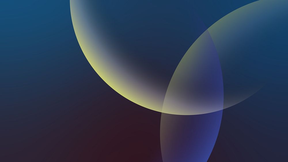 Abstract gradient overlapping circles desktop wallpaper