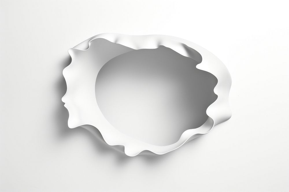 Hole in paper cut out white hole white background. AI generated Image by rawpixel.