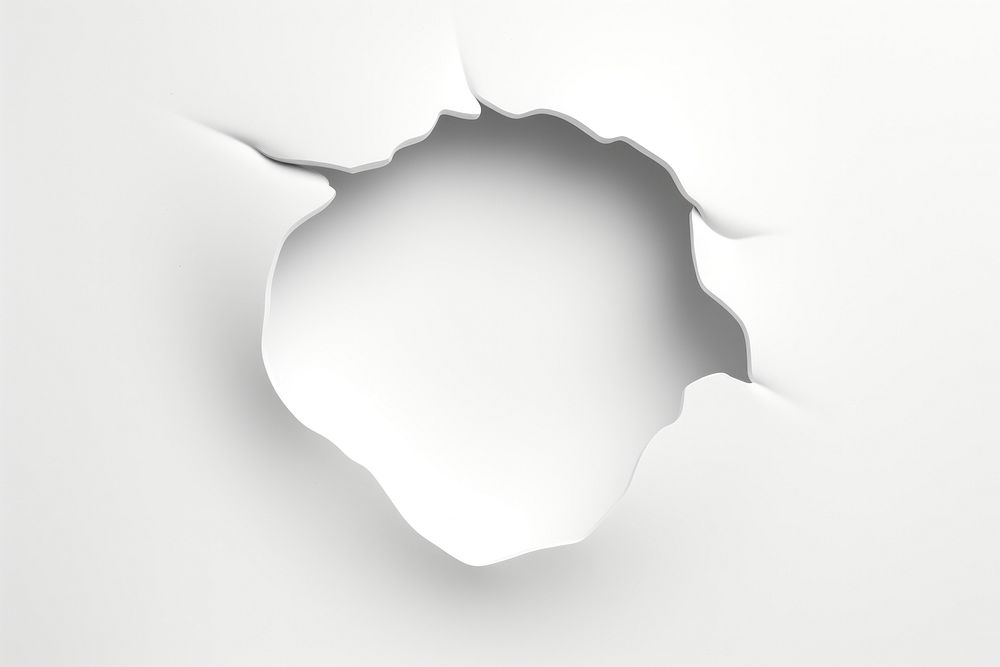 Hole in paper cut out hole backgrounds white. AI generated Image by rawpixel.