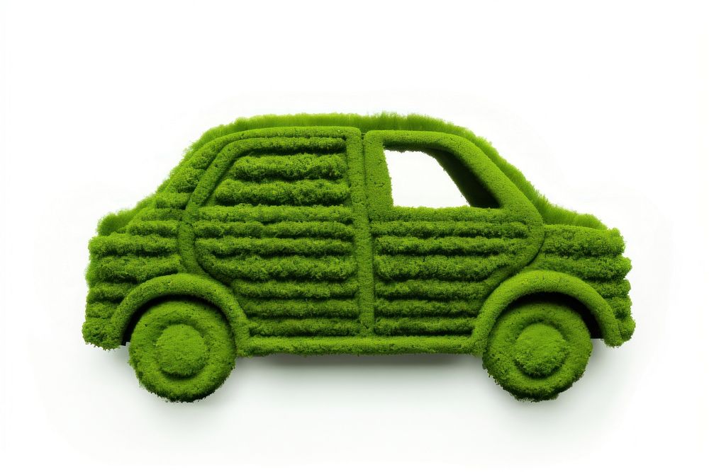 Car icon vehicle green toy.