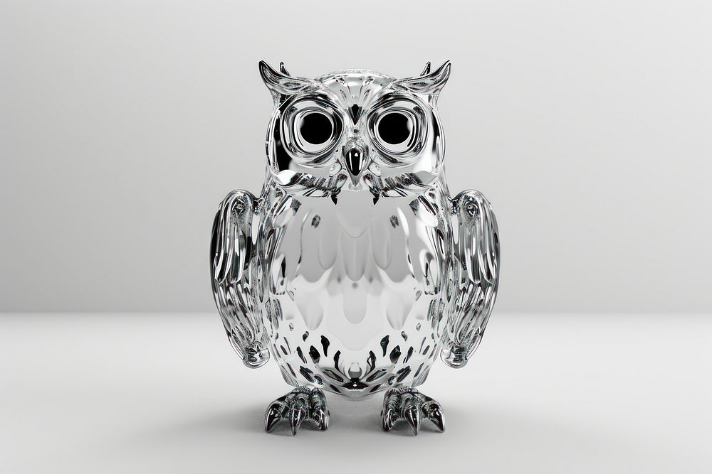 3d render of owl chandelier animal lamp.