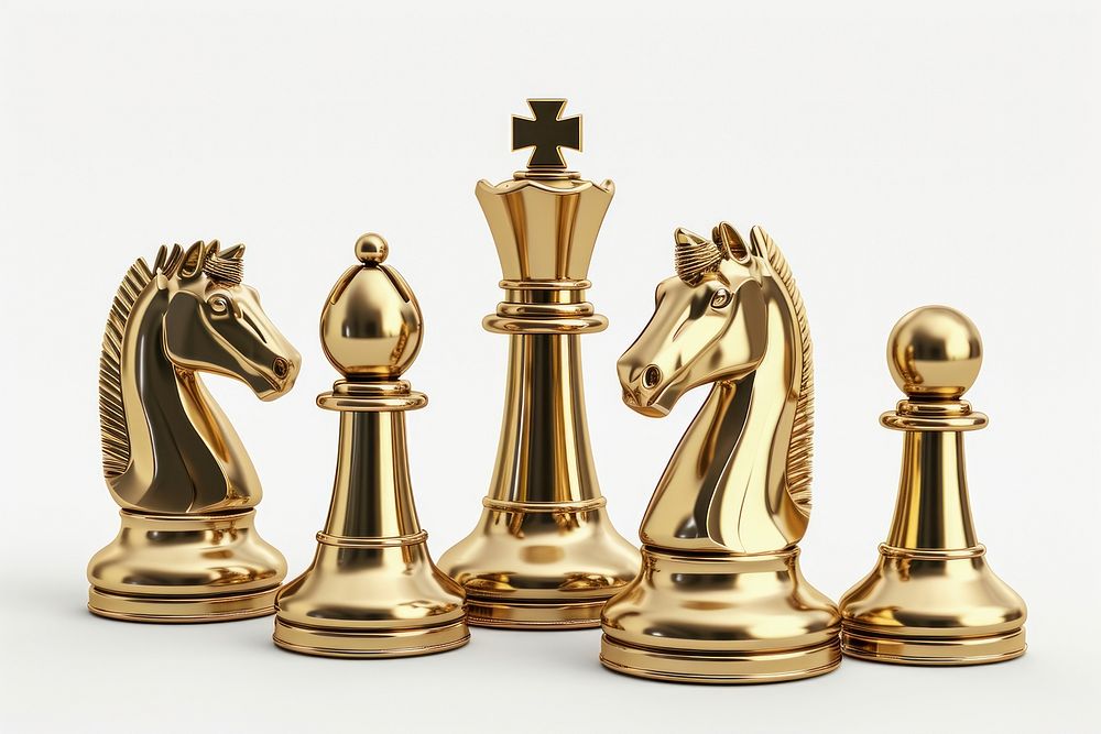 Chess chess gold game.