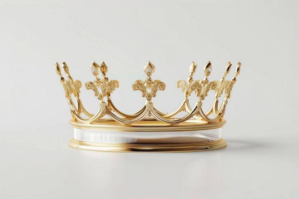 3d render of crown accessories chandelier accessory.